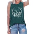 thumbnail image 1 of Camping Tank Tops for Women Funny Mountain Floral Graphic Tee Shirt Hiking Tank Tops Tee, 1 of 1