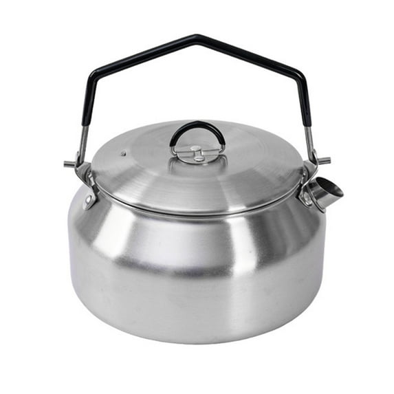 7829 Camping Tea Kettle, 1 Litre Stainless Camp Coffee Pot, Lightweight Camp Kettle