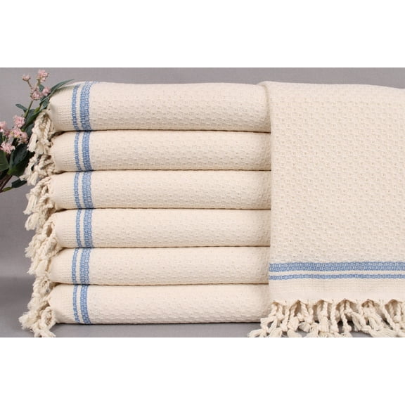 Camping Tea Towel, Monogram Kitchen Towel, Petrol Blue Towel, Striped Towel, 18x38 Inches Bridesmaid Gift, Bath Decor Towel,