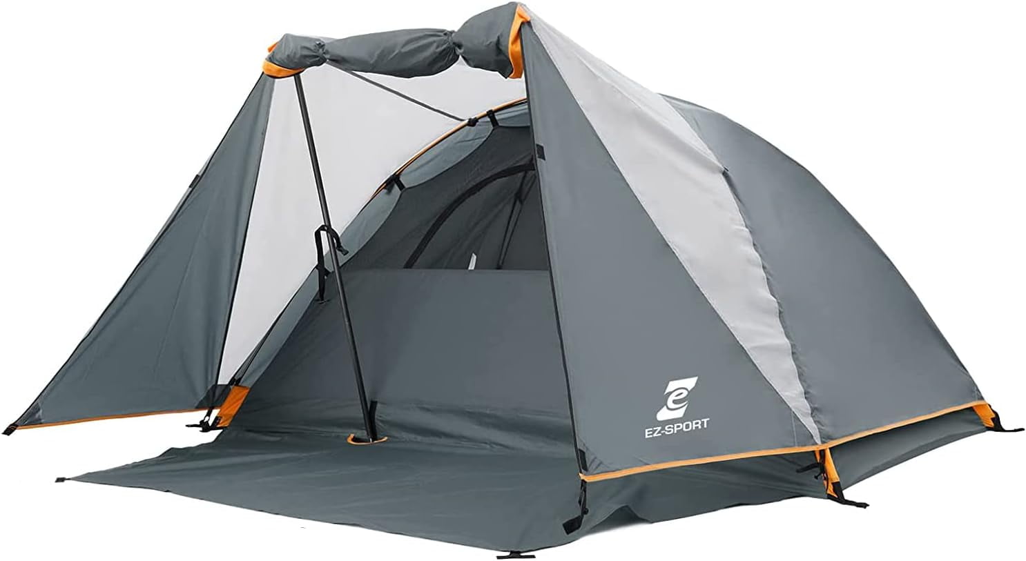 Camping Tent 2 Person, Aluminum Poles Tent with Bike Shed and Rainfly