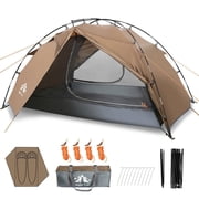 2 Person Backpacking Tent, Double Layer Ultralight Two Person Tent for Camping