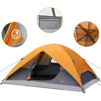 Camping Tent, 3-Season Dome Design with Rainfly