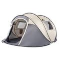 thumbnail image 1 of Camping Tent, 4 Person Pop Up – Easy Setup for Camping, Hiking, Fishing, Beach & Outdoor Activities, 1 of 10
