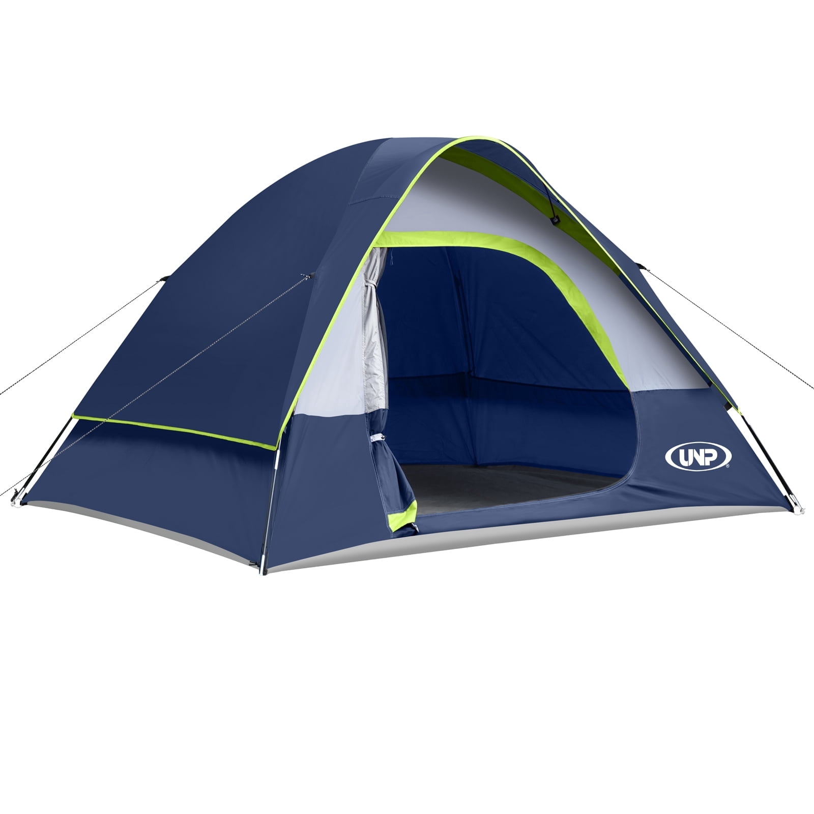 Camping Tent 4 Person, Waterproof Windproof Tent with Rainfly Easy Set up-Portable Dome Tents for Camping, Dark Blue