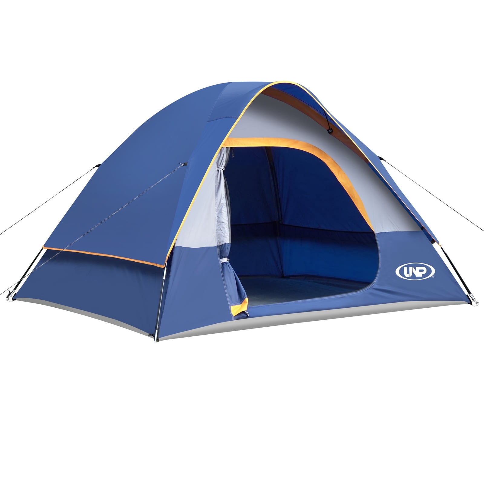 Camping Tent 4 Person, Waterproof Windproof Tent with Rainfly Easy Set up-Portable Dome Tents for Camping, Navy Blue