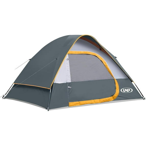 Camping Tent 4 Person, Waterproof Windproof Tent with Rainfly Easy Set up-Portable Dome Tents for Camping