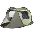 thumbnail image 1 of Camping Tent Family Dome Tent For 2-3/4-6 Person Waterproof with 2 doors, 2 windows, Mesh Screen, Metal Stakes, Windproof Ropes and Carry Bag Easy SetUp for Camp Backpacking Hiking Outdoor, 1 of 8