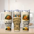 thumbnail image 1 of Camping Tent Forest Life Stainless Steel Insulated Mug with Lid and Handle, 30oz, 1 of 4
