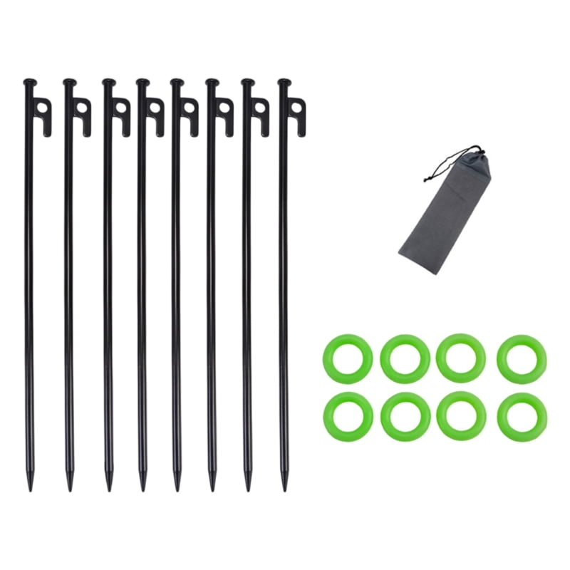 Camping Tent Ground Pegs With Safety Tapered Tip Weatherproofed Tent ...