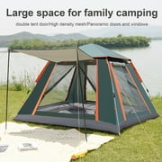 Camping Tent with Instant Setup 3-4 Person Pop up Camping Tent Automatic Setup Double-Thick Fabric Waterproof & Windproof With Carrying Bag Sets Up in 3 Seconds