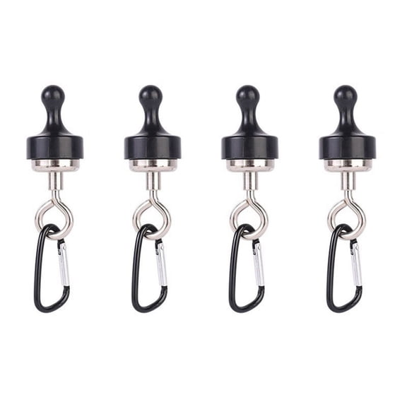 Camping Tent Magnets,Canopy Magnetic Hooks with Stainless Steel Carabiner for Camping,Cruise Hanging