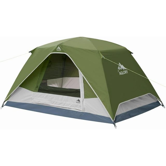 Camping Tent with Rainfly, 2/4 Person Dome Tent,Waterproof Windproof ...