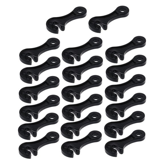 Camping Tent Rope Fastener Guyline Tensioner Guy Line Adjuster Tool 20pcs