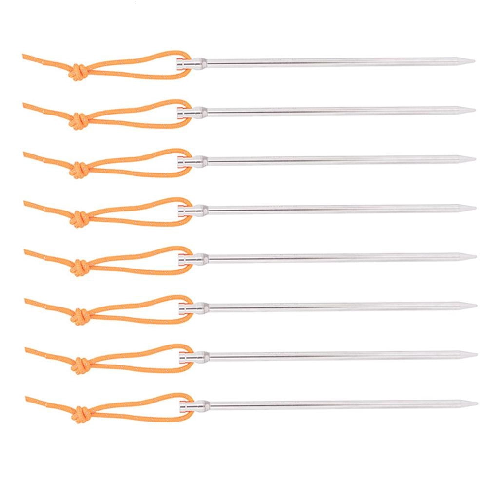 Camping Tent Stakes, Titaniums Alloy Canopy Stakes Spikes Heavy Duty Tent Peg