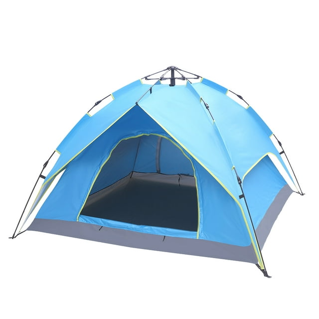 Camping Tent, YOFE Portable Instant Pop Up Tent, Automatic Pop Up Camp Tent with Handbag, Family Camping Tent for 2-3 Person, Pop Up Camping Tent for Hiking Travel, Waterproof Windproof, Blue, R4844