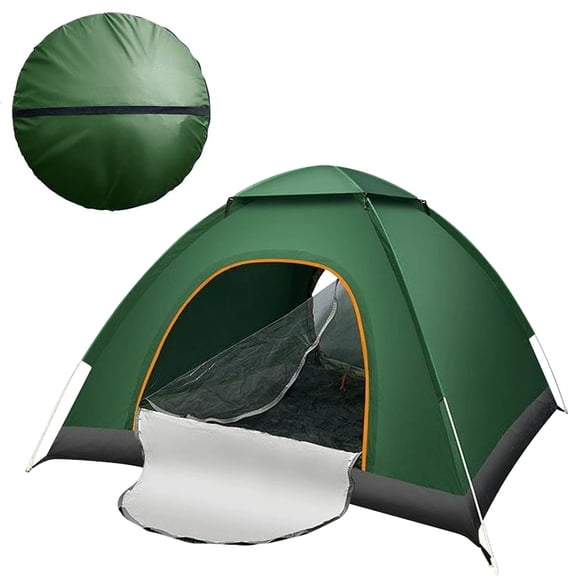 Outdoor Camping Tent, 1-2 Person Folding Pop up Tent, Easy Setup & UV Protection, Waterproof Lightweight Backpacking Dome Tents for Family, Hiking, Outdoor, Travel, Picnic, Green