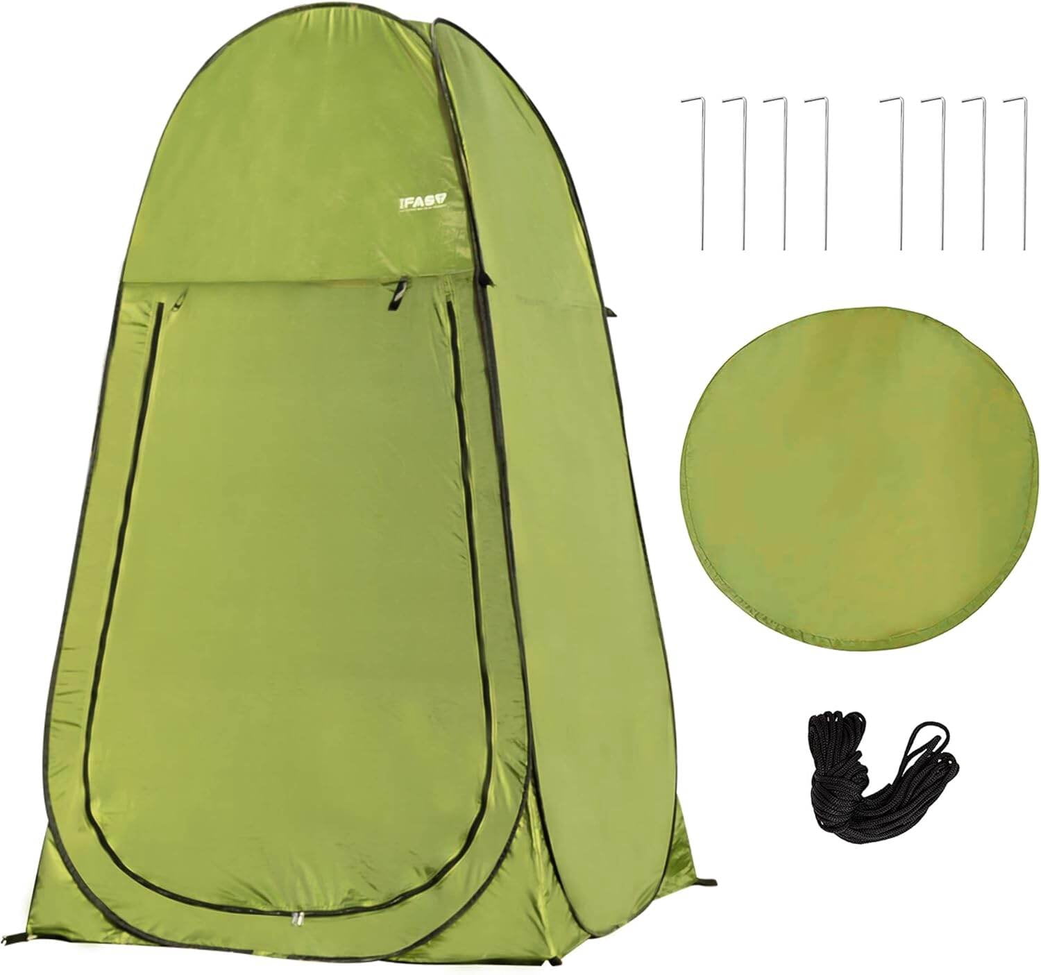 Camping Tents Camping Shower Tent 7FT Instant Pop Up Privacy Tents, Portable Toilet Tent Outdoor Dressing Room, Foldable Camp Sun Shelter for Beach Fishing,Pop Up Tent