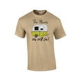 thumbnail image 1 of Camping The Places We Will Go! Adult Short Sleeve T-shirt-Tan-Large, 1 of 4