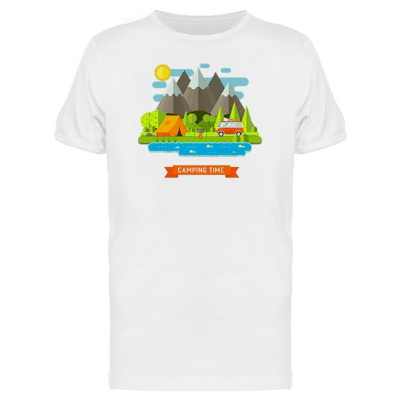 Camping Time In The Forest T-Shirt Men -Image by Shutterstock, Male x-Large