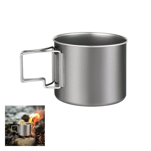 Camping Titanium Pot,Outdoor 800ml/29oz Pure Titanium Cup For Camping.Camping Cookware Set For Outdoor Camping Hiking Backpacking