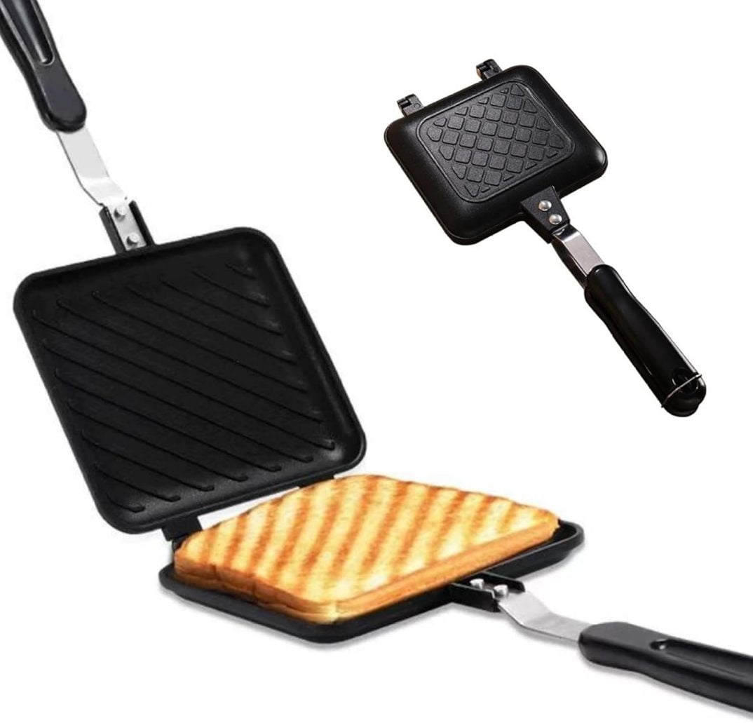 Toastie Maker Campfire Sandwich Toaster Cast Iron Toast Bread