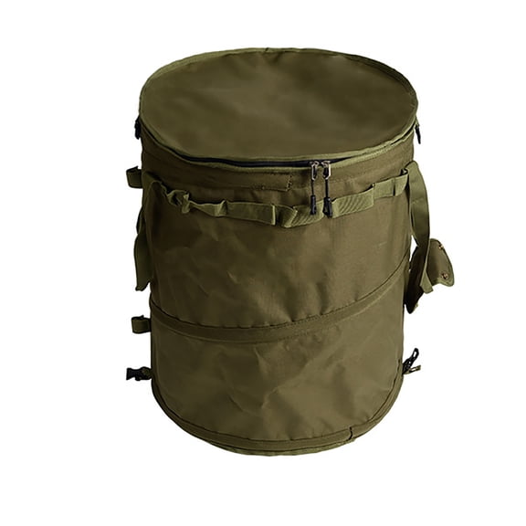 Camping Trash Can Foldable Garbage Bin with Zippered Lid Foldable Garbage Container for Campsites Outdoor Picnics BBQ