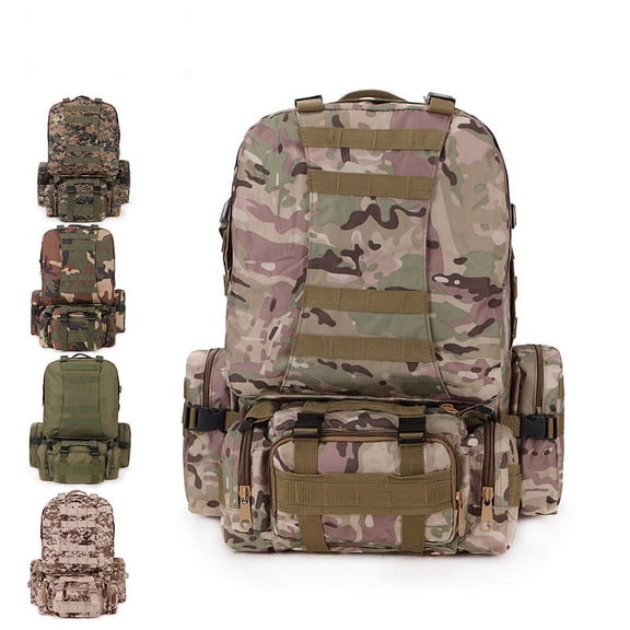 Camping Travel Bag Oxford Cloth Outdoor Backpack Army Camouflage,ACU camouflage