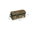 thumbnail image 1 of Camping Travel Cooking Utensils Organizer Travel Bag with Net Pockets,Portable Pouch for BBQ Camp Cookware Kitchen Kit empty box (green), 1 of 7