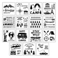 thumbnail image 1 of Camping & Travel Stencils by Craft Smart - 12" x 12" - 76 designs, 1 of 4