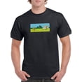 thumbnail image 1 of Camping Trip Graphic Men Black T-Shirt, Male Small, 1 of 4