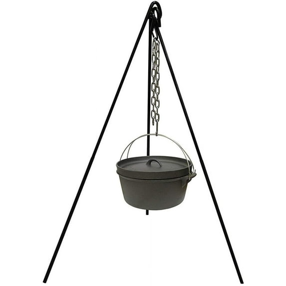 Camping Tripod Campfire Cooking Dutch Oven Tripod Adjustable Grill Tripod for Outdoor Campfire Cooking Camping, Picnic