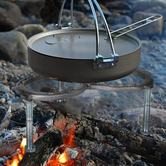 Camping Tripod, Dutch Oven Table with Adjustable Height Legs for Campfire Cooking