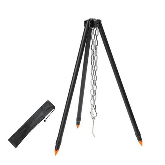 Camping Tripod, Outdoor Hiking Fishing Cooking Tripod with Storage Bag for Campfire Picnic Cookware Grill Triangle Stand Outdoor