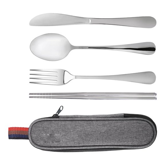 Camping Utensils Hiking Cutlery Portables Stainless Flatware Spoon Fork Knifed for Backpacking Road Lunch