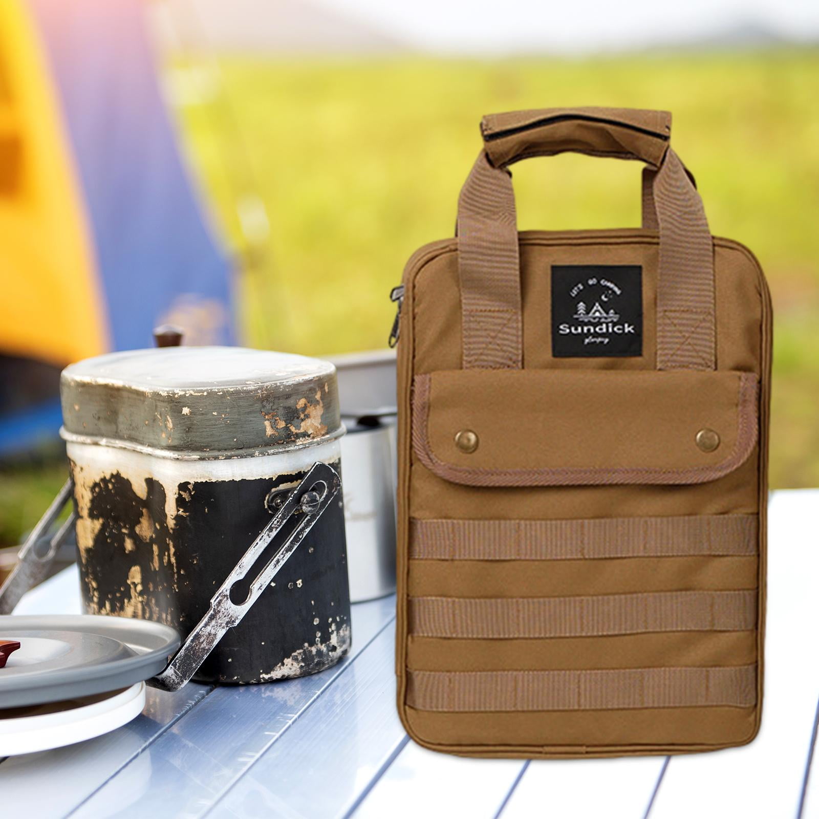 Camping Utensils Organizer Cookware Bag Container Carrying Bag Utensils