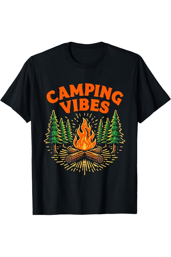 Camping Vibes Nature Lover Camper T-Shirt