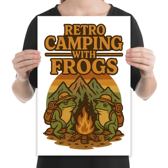 Camping Wall Art Cozy, 13x19 print for cabins and kids rooms and van life decor