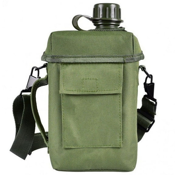 Camping Water Canteen Portable 2L Flask Military Army Water Kettle Outdoor Camping Hiking Canteen for Outdoor Survival Backpacking
