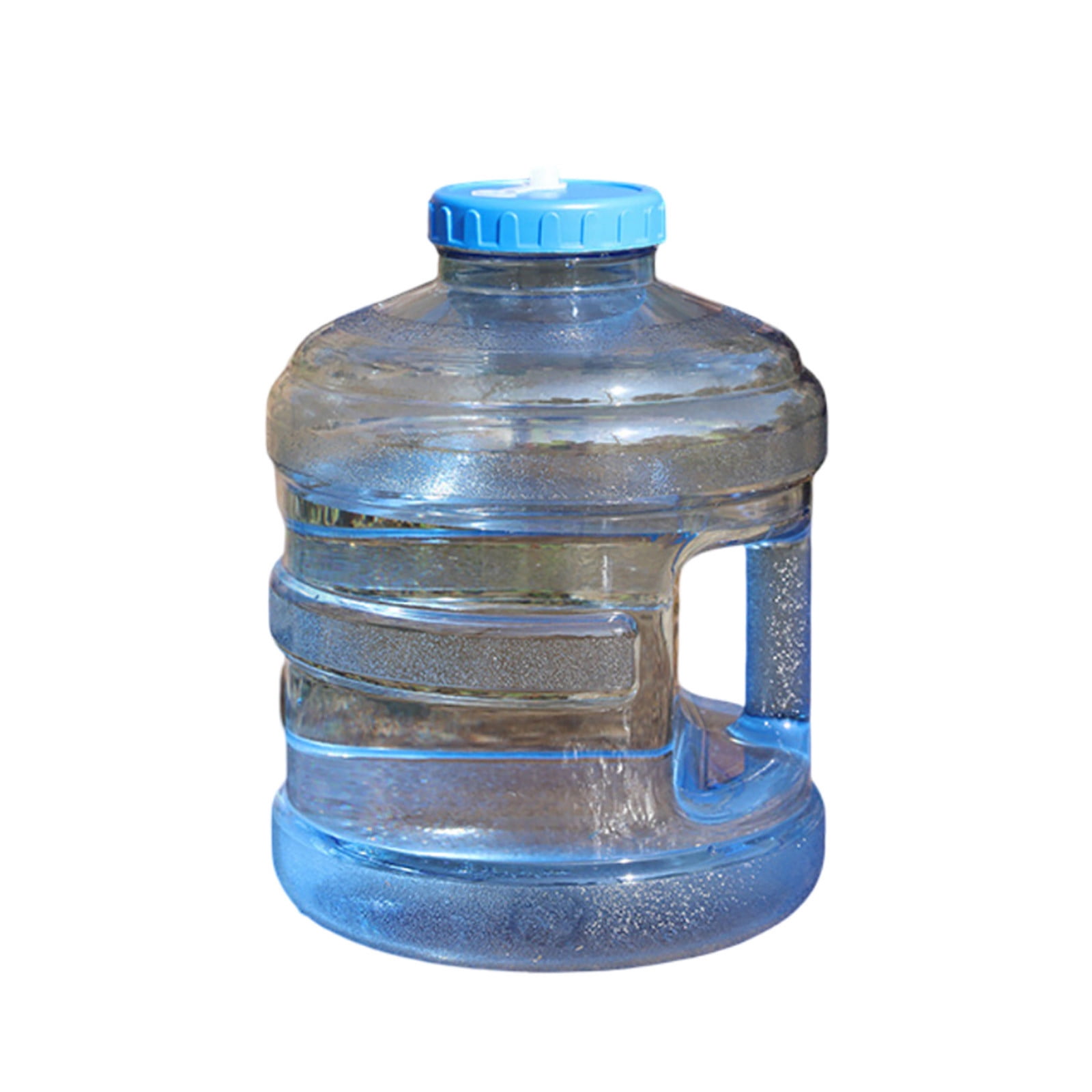 Camping Water Jug 4 Gallons with Faucet Transparent BPA Free Water Storage Container, Outdoor Water Tank with Handle for Hiking Sports Emergency Drinking Water Supply and Home Use