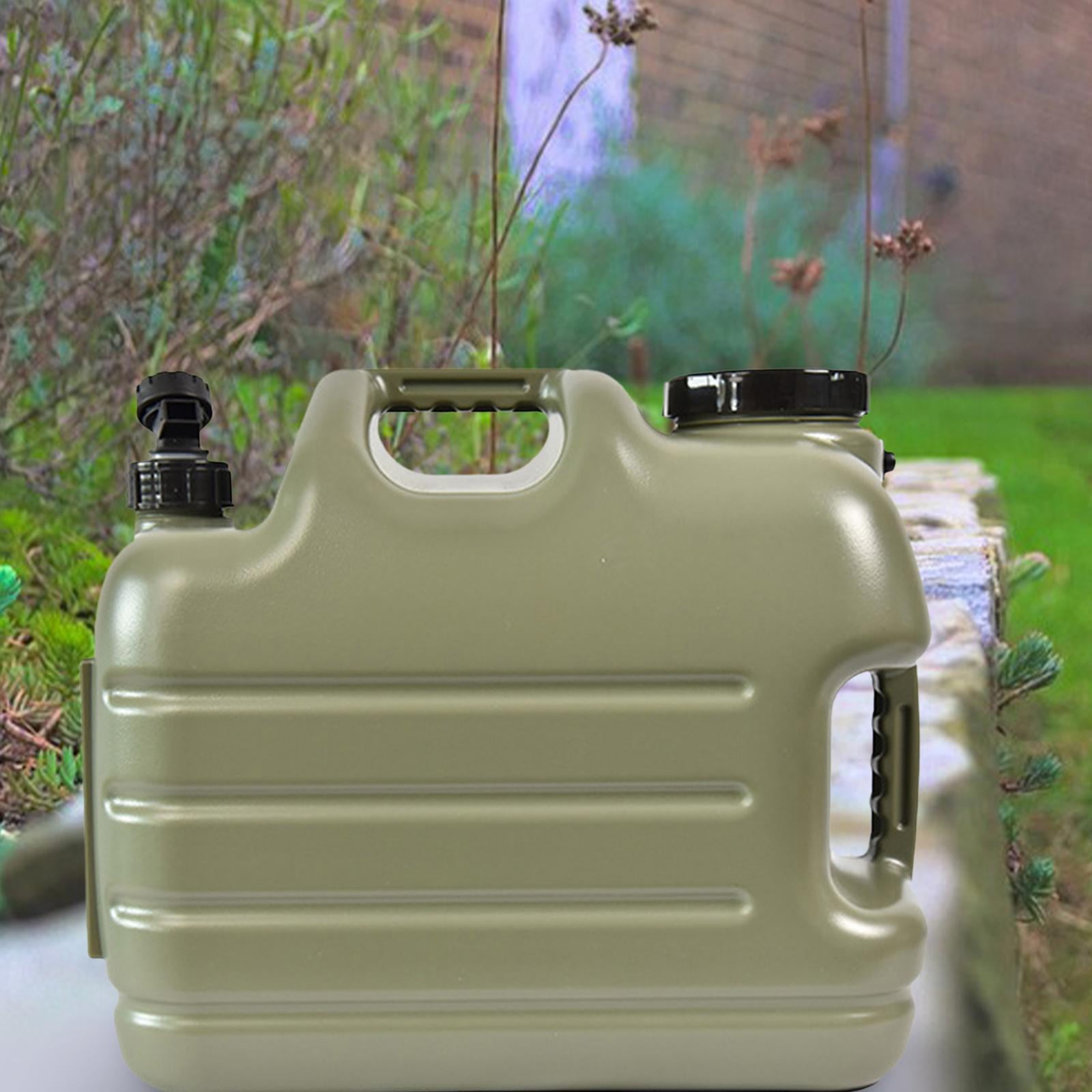 Camping Water Storage Jug Bucket Water Tank Container Cleaning Brush with Faucet Bottle Portable