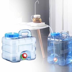 Camping Water Tank with Faucet  7.5L Emergency Water Storage Container with Extension Pipe, BPA-Free for Outdoor Hiking