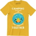 thumbnail image 1 of Camping Where Friends Marsmallows Get Toasted Together Summer Vacation Men's Tee Shirt, 1 of 4