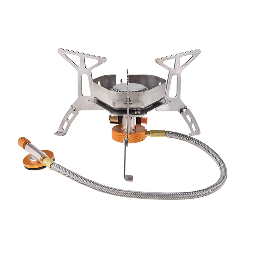 Camping Windbreak Burner Outdoor Portable Gas Stove Hot Pot Grill