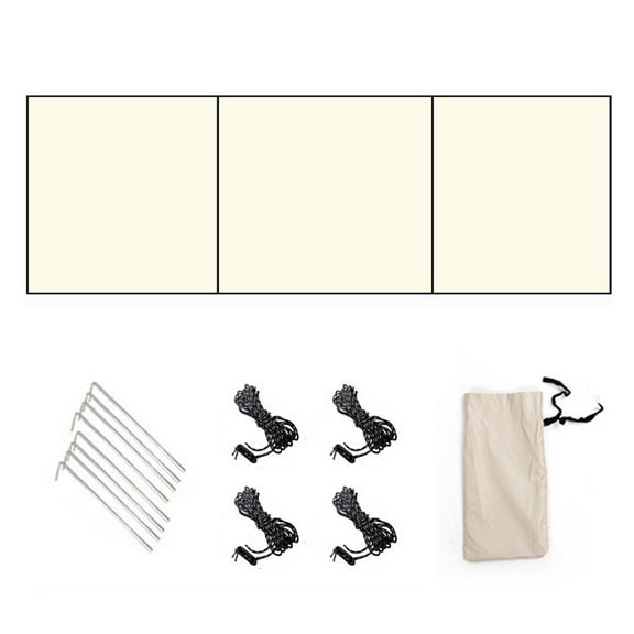 ​Camping Windbreak Wind Blocker Backpacking Patio Windscreen Privacy Shield Flame Retardant Lightweight Outdoor Cooking With Rod