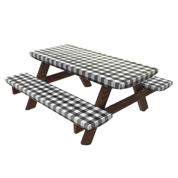 Camping Windproof Table Covers With Elastic Edges For Outdoor Picnics Benches Rectangular Table Protectors Slipcover