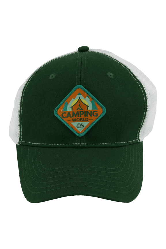 Men's Green Mesh Back Cap, One Size