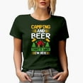 thumbnail image 1 of Camping and Beer, That's Why I'm Here, Military Green T-Shirt, Medium, 1 of 5