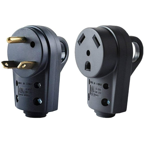 Camping car/RV Replacement Plug | Replace a 30-Amp Plug on Extension Cord | Polyvinyl Plastic.