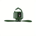 thumbnail image 1 of Camping fan with LED lights, rechargeable outdoor tent fan with hanging hook,remote control, removable fan blade, timer, 3 speed and 3 light level, 5, 200 mah battery powered, suitable for tent travel, 1 of 14