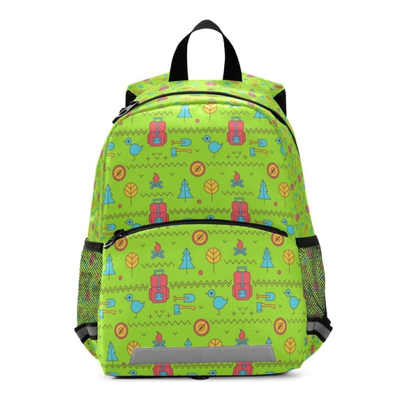 Camping gear nature pattern design Teenage Backpack Middle Students Bookbag Outdoor Daypack